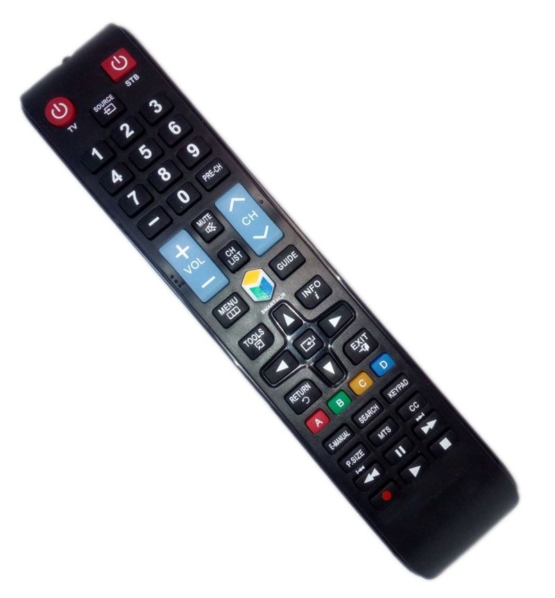 JustFine Replaced Remote Control Compatible for Samsung UN28H4500AFXZA UN50H6201 UN40H5201AFXZA UN46H6203AFXZA UN55HU6830FXZA Smart LED HD TV - Image 1